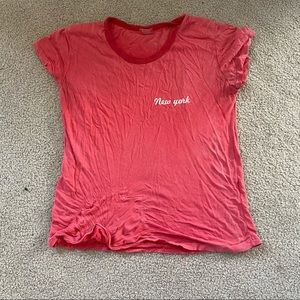 Red brandy Melville short sleeve shirt!